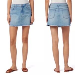 Hudson Vivid Skirt Stretch Raw Hem Size: 30